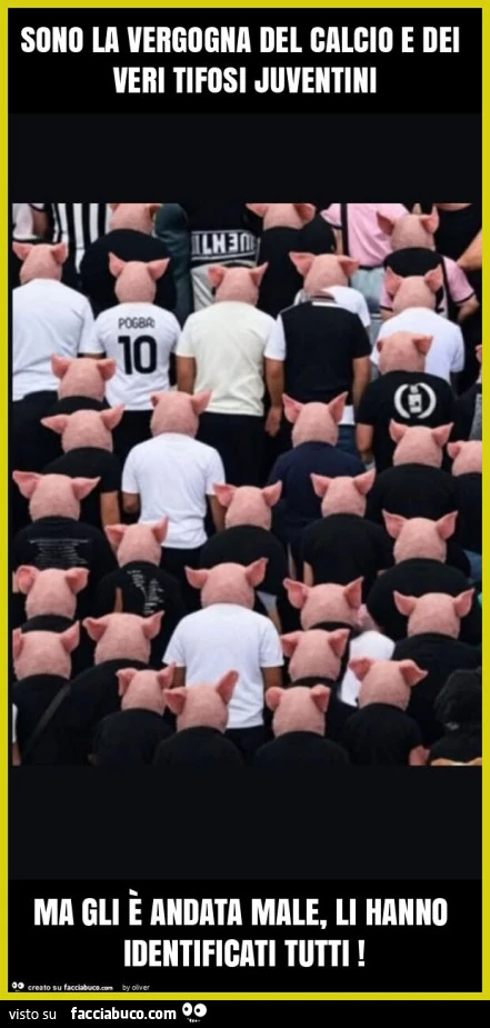 Sono la vergogna del calcio e dei veri tifosi juventini ma gli è andata male, li hanno identificati tutti