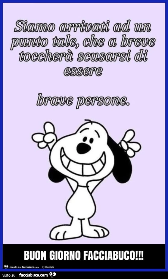 Buon giorno facciabuco