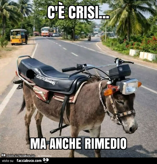 C'è crisi&hellip; ma anche rimedio