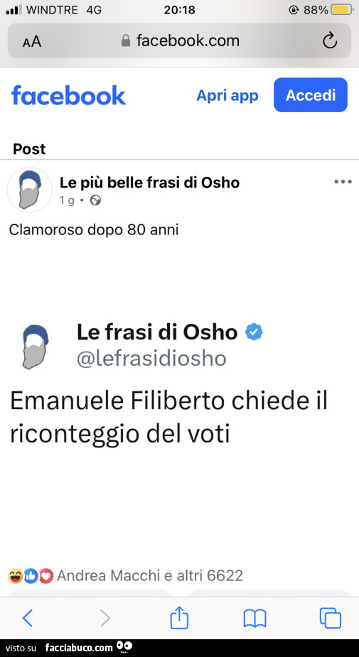 Emanuele filiberto chiede il riconteggio del voti