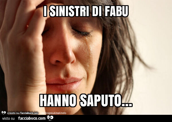 I sinistri di fabu hanno saputo&hellip;