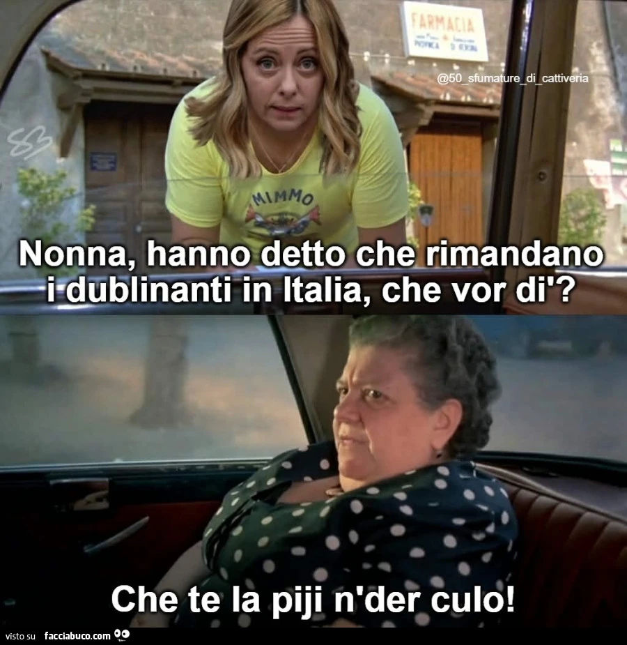 Che te la piji n'der culo