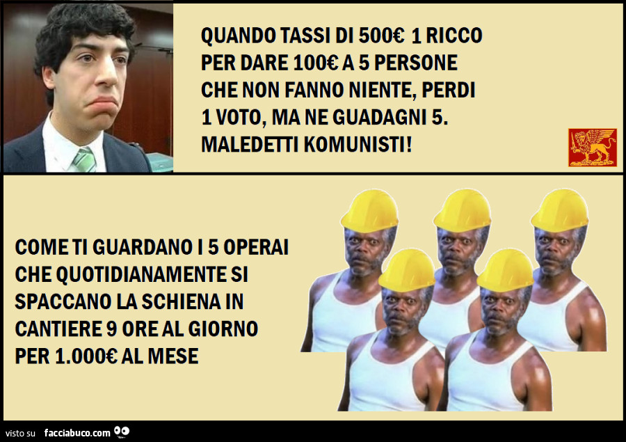 Tassare i ricchi per redistribuire ai poveri comunismo solidarietà sociale