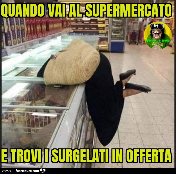 Quando vai al supermercato e trovi i surgelati in offerta