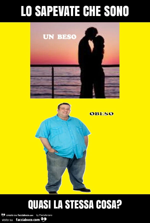 Lo sapevate che sono quasi la stessa cosa?