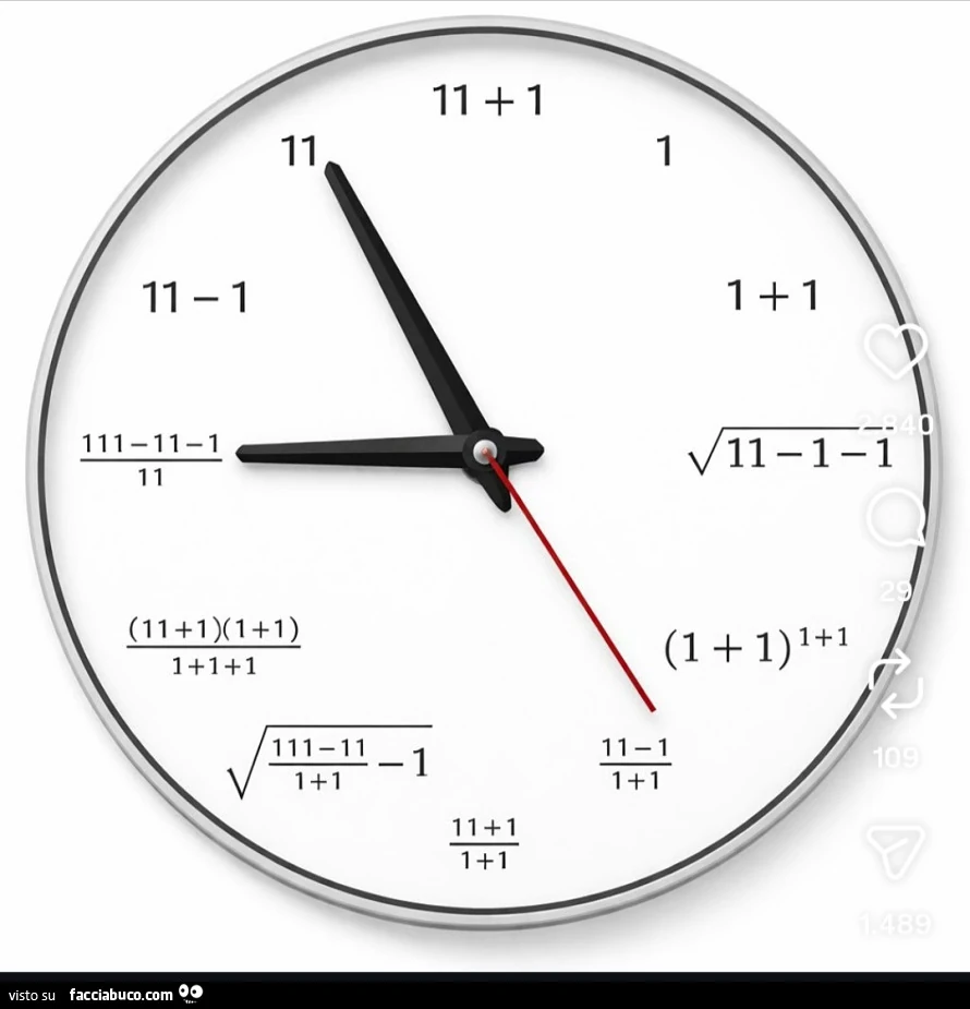 Orologio matematico
