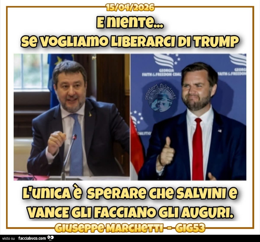 Salvini trump vance