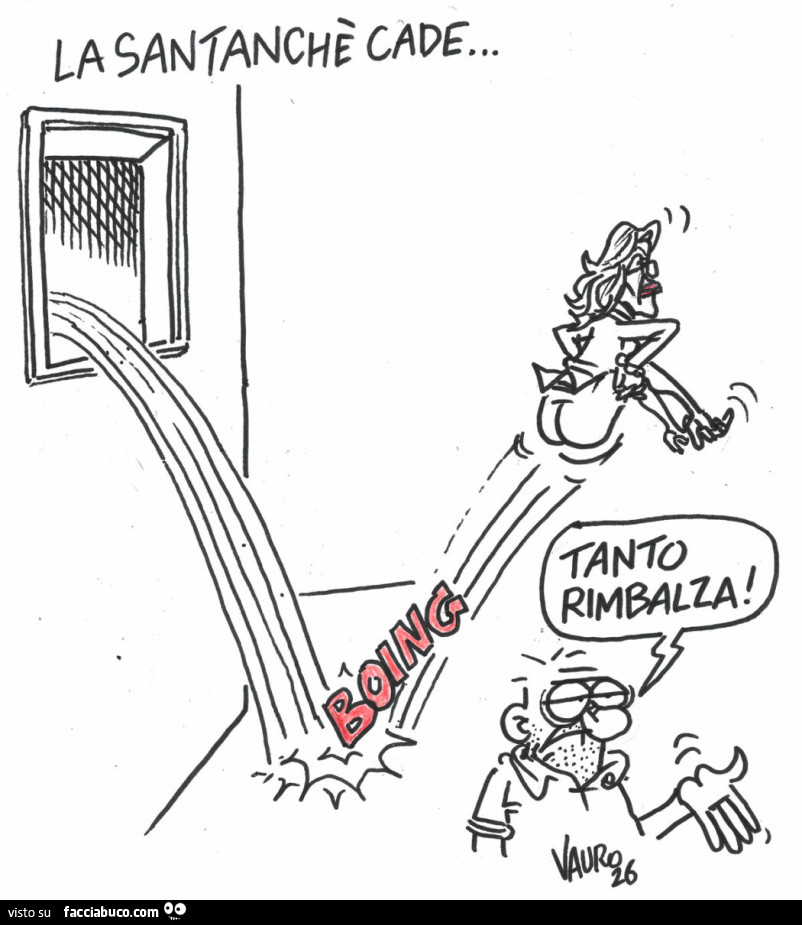 La Santanchè cade&hellip; tanto rimbalza