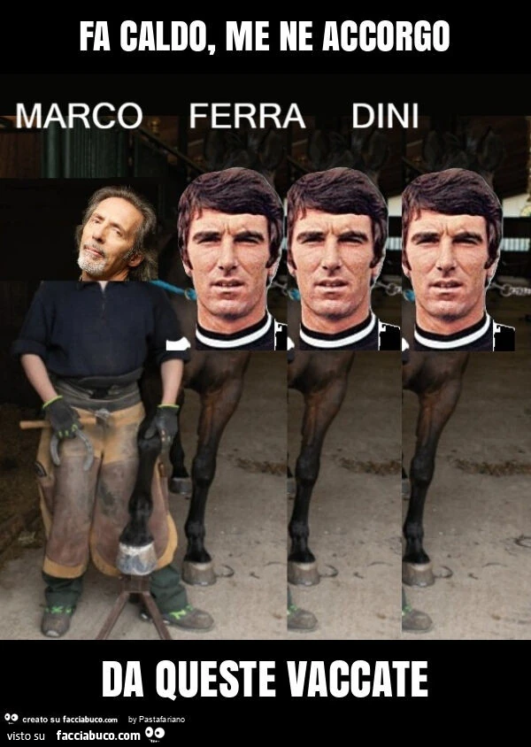 Fa caldo, me ne accorgo da queste vaccate