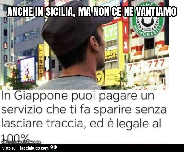 Anche in sicilia, ma non ce ne vantiamo
