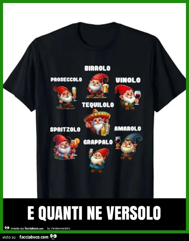 E quanti ne versolo