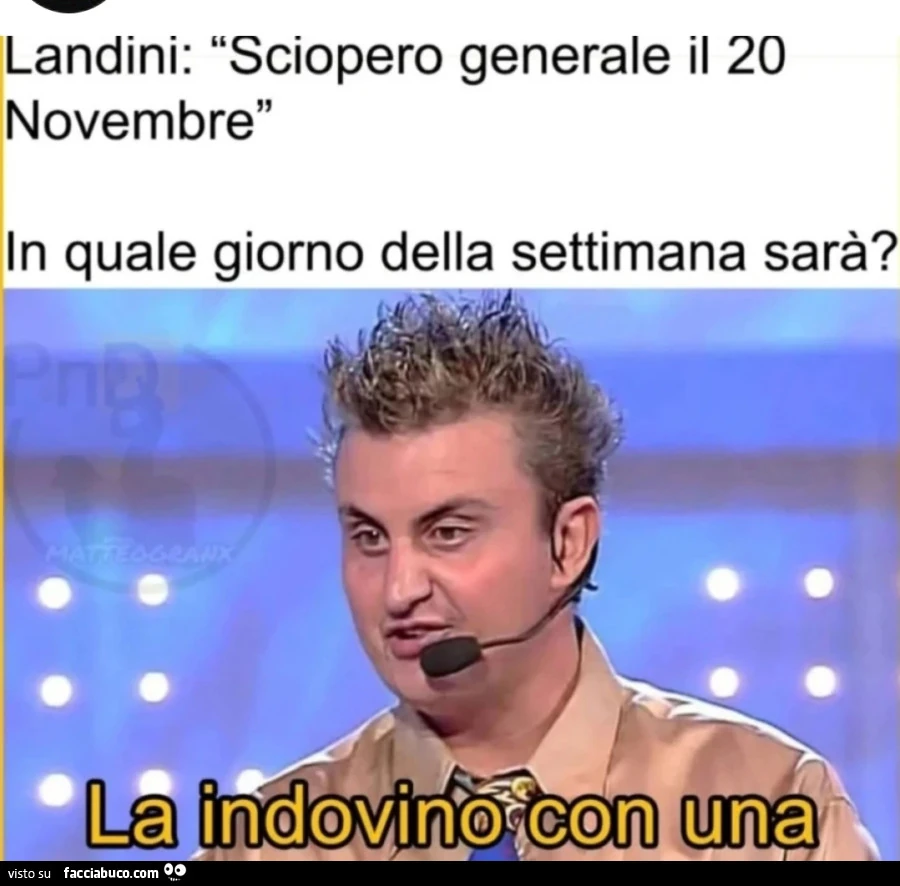 Landini sciopera il venerdì