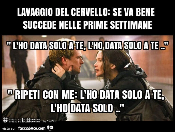 Lavaggio del cervello: se va bene succede nelle prime settimane