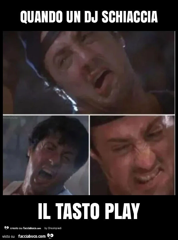 Quando un dj schiaccia il tasto play