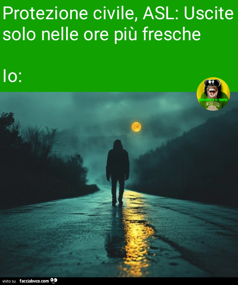 Protezione civile ASL uscite solo nelle ore più fresche