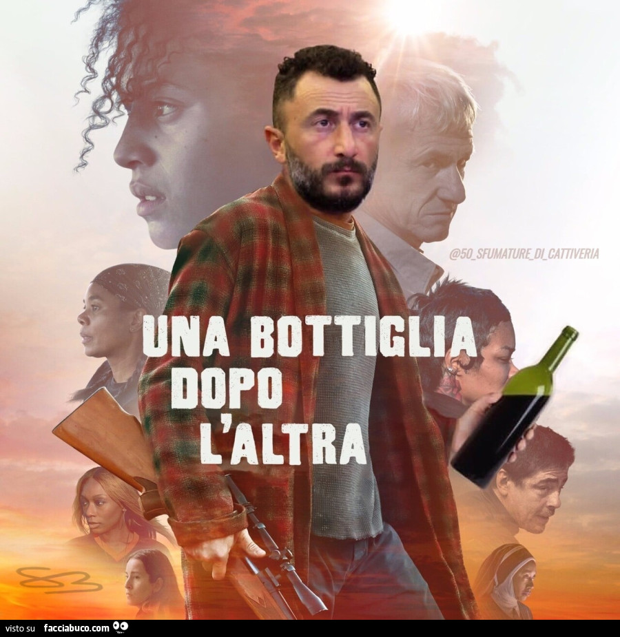 Una bottiglia dopo l'altra