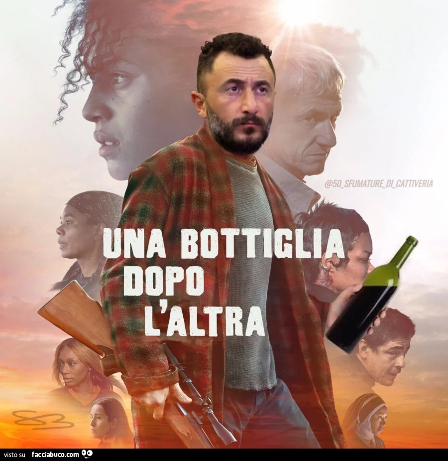 Una bottiglia dopo l'altra