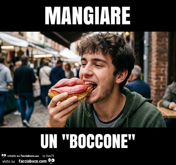 Mangiare un "boccone"