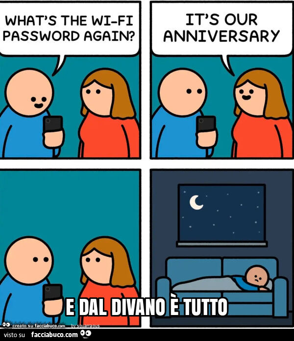 E dal divano è tutto