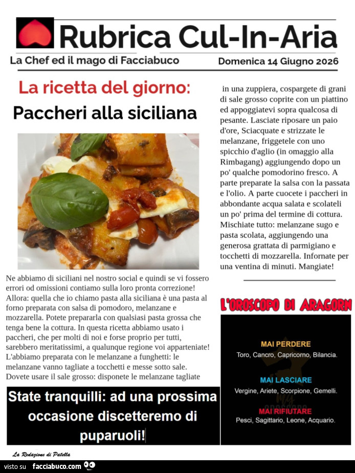Pasta alla siciliana