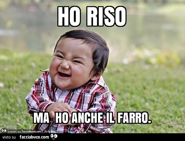 Ho riso ma ho anche il farro