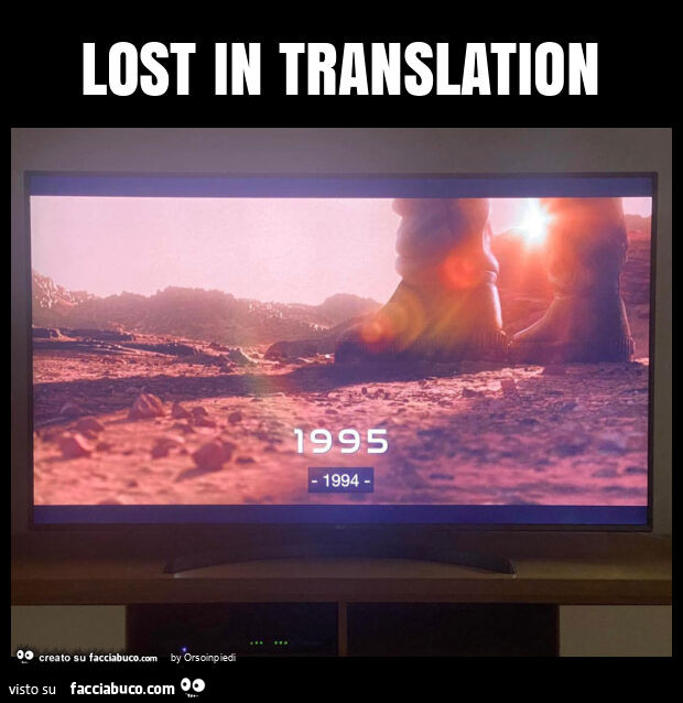 Lost in translation