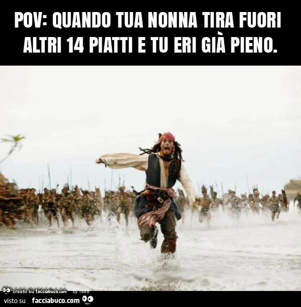Pov: quando tua nonna tira fuori altri 14 piatti e tu eri già pieno