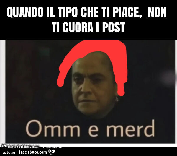 Quando il tipo che ti piace, non ti cuora i post