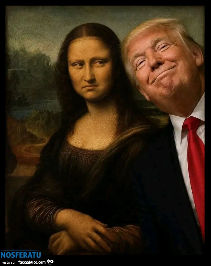 Trump ci prova con La Gioconda