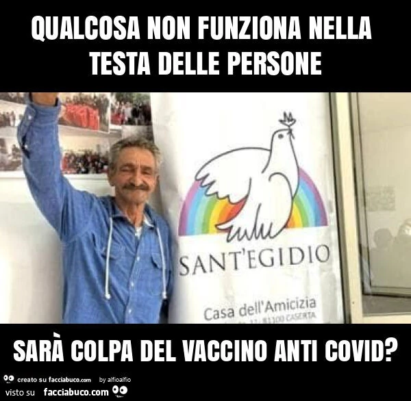 Qualcosa non funziona nella testa delle persone sarà colpa del vaccino anti covid?