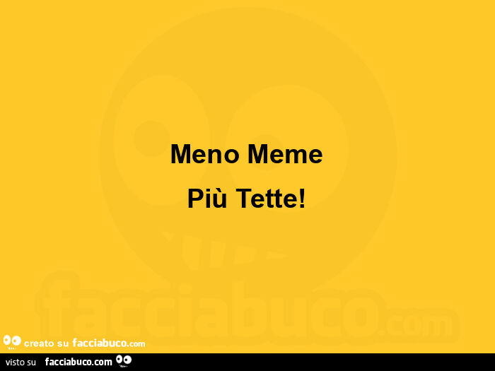 Meno meme più tette