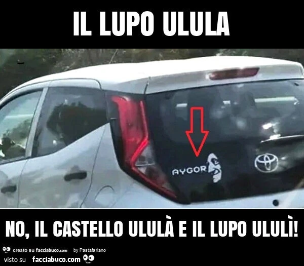 Il lupo ulula no, il castello ululà e il lupo ululì