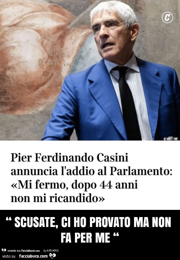“ scusate, ci ho provato ma non fa per me “