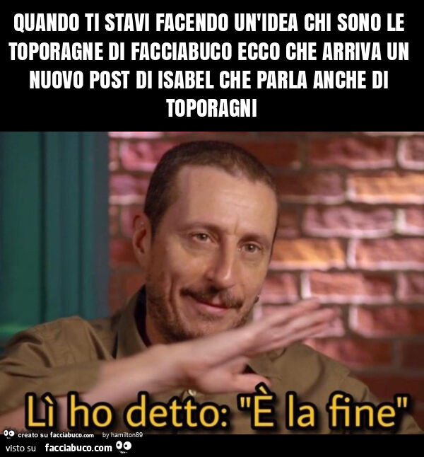 Quando ti stavi facendo un'idea chi sono le toporagne di facciabuco ecco che arriva un nuovo post di isabel che parla anche di toporagni