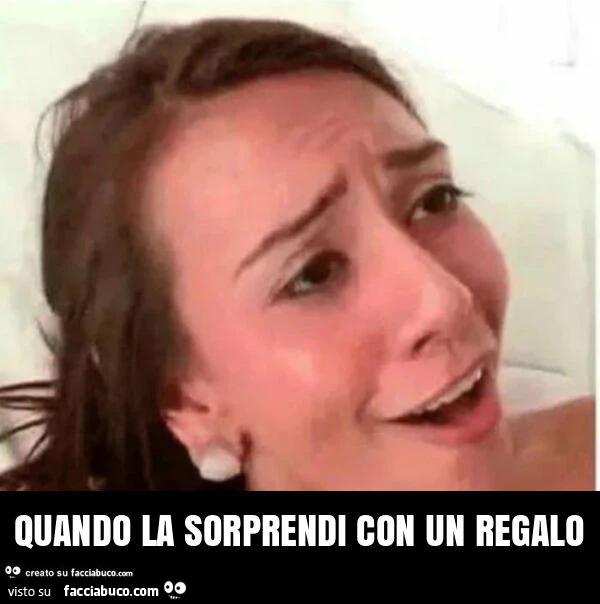 Quando la sorprendi con un regalo