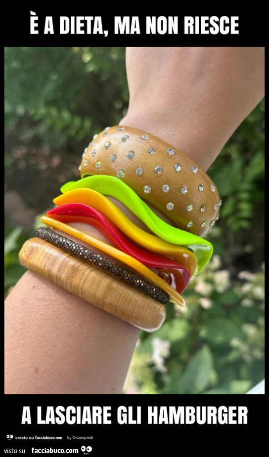 È a dieta, ma non riesce a lasciare gli hamburger