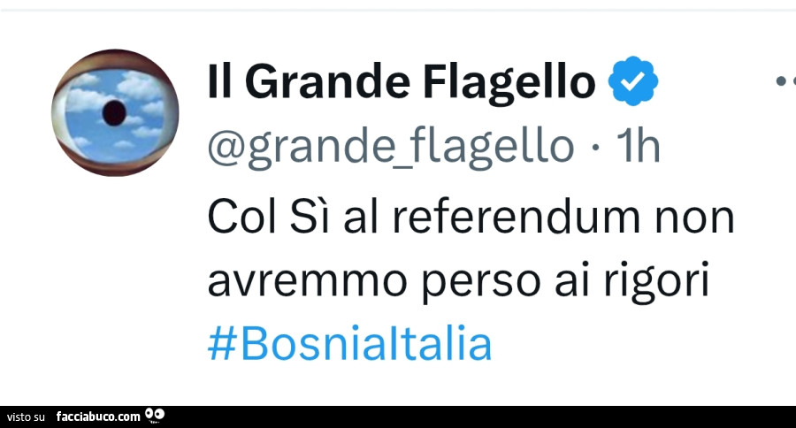 Col sì al referendum non avremmo perso ai rigori