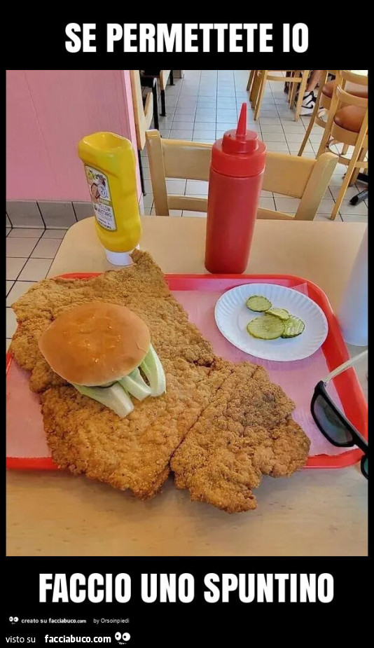 Se permettete io faccio uno spuntino