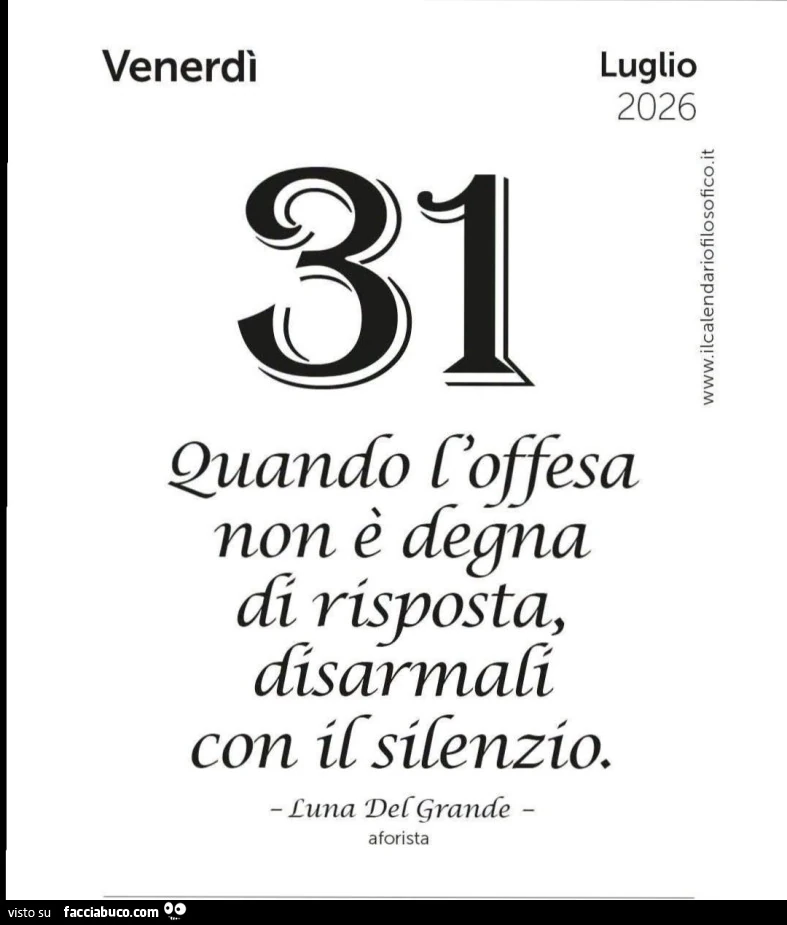 A volte e meglio restare in silenzio che rispondere