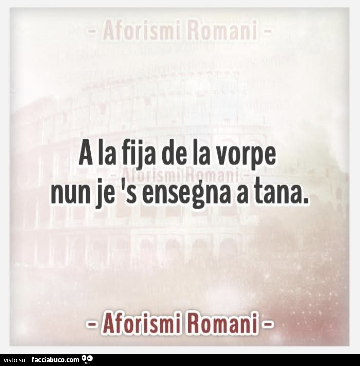 A la fija de la vorpe nun je 's ensegna a tana