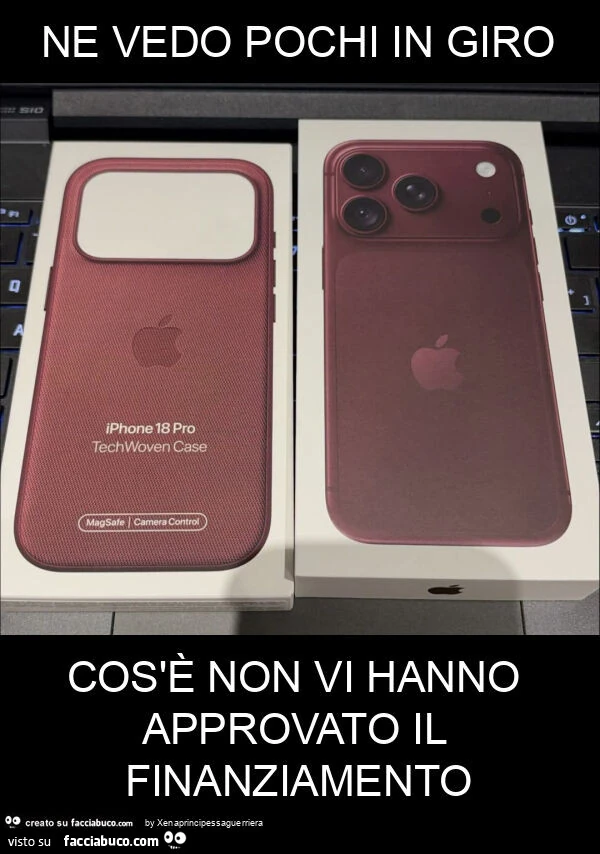 Ne vedo pochi in giro cos'è non vi hanno approvato il finanziamento