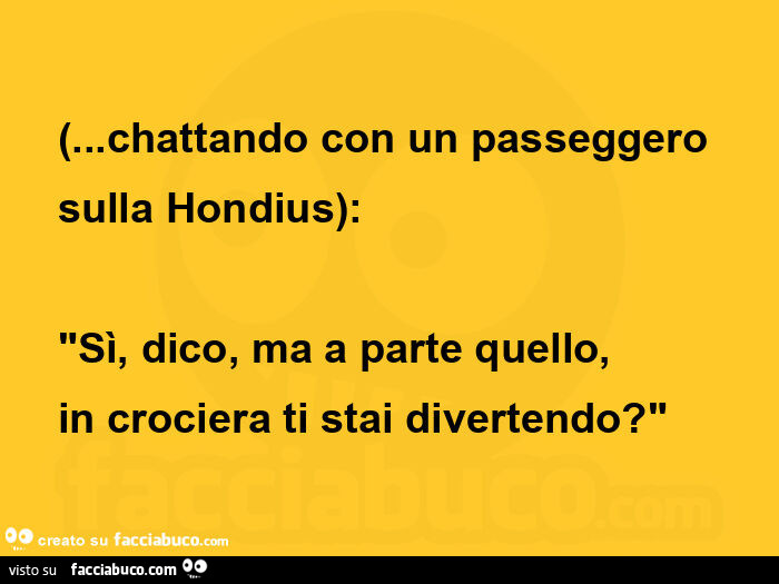 Chattando con un passeggero sulla hondius: sì, dico, ma a parte quello, in crociera ti stai divertendo?