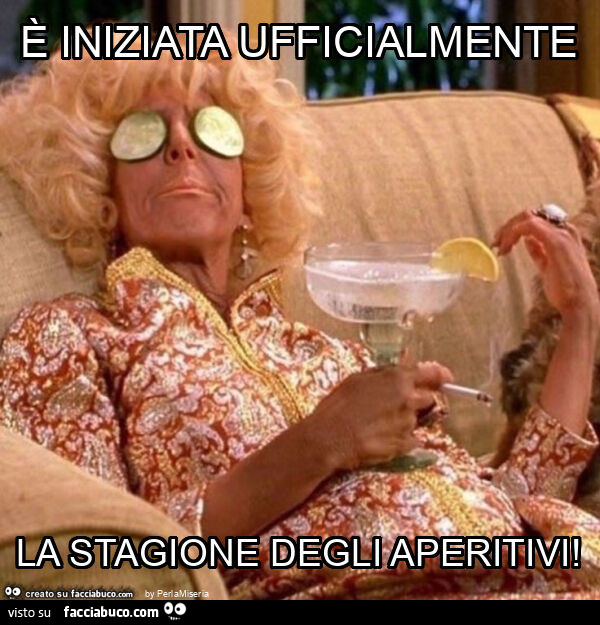 ร iniziata ufficialmente la stagione degli aperitivi