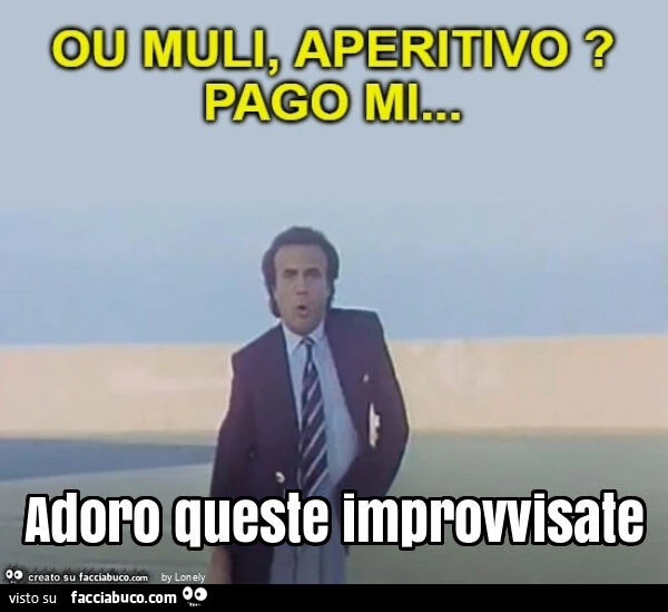 Adoro queste improvvisate