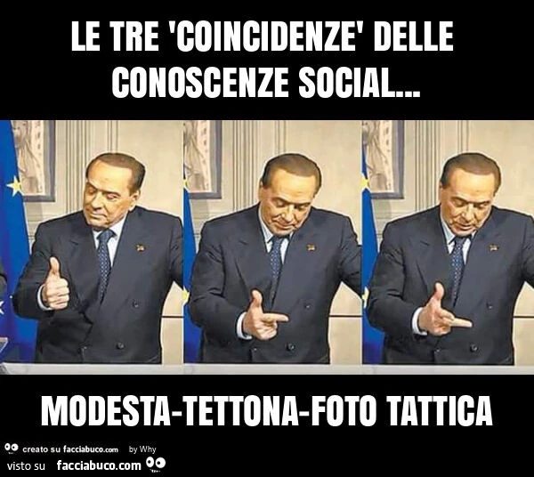 Le tre 'coincidenzè delle conoscenze social&hellip; modesta-tettona-foto tattica