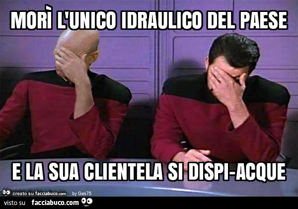 Morรฌ l'unico idraulico del paese e la sua clientela si dispi-acque