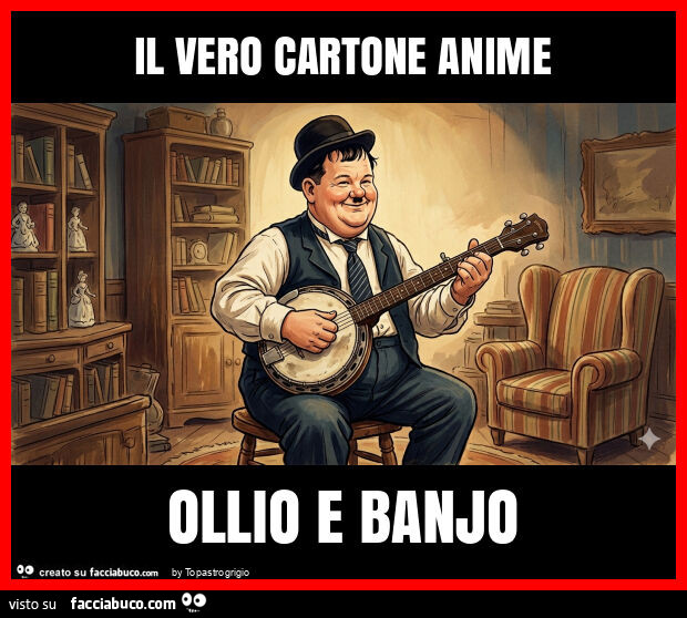 Il vero cartone anime ollio e banjo