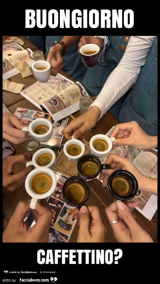 Buongiorno caffettino?