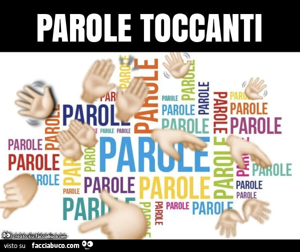 Parole toccanti