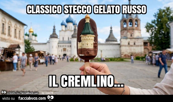 Classico stecco gelato russo il cremlino
